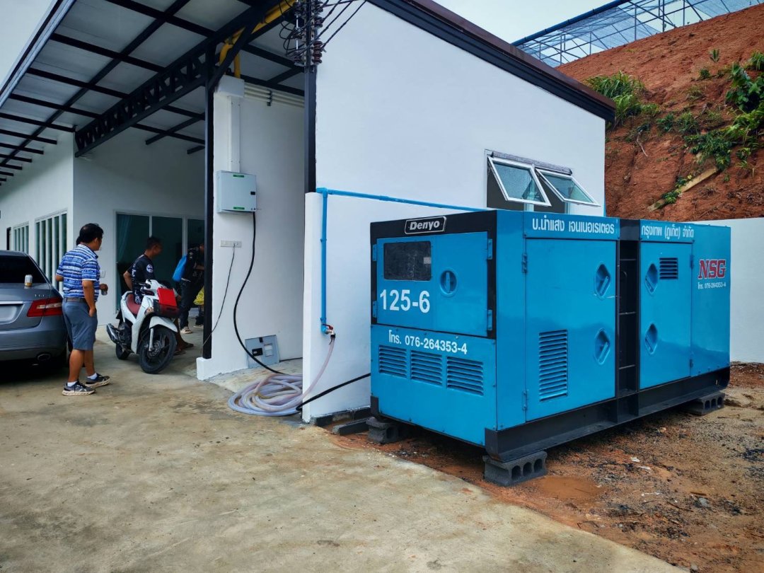 เครื่องปั่นไฟ Denyo 125 kVA ติดตั้งที่สวนบางแป ภูเก็ต